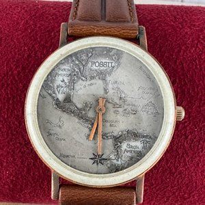 Vintage Fossil North and South America along with Mexico Watch